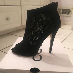 Aldo Black Peep Toe Stiletto